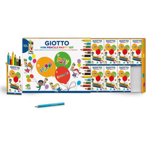 Ξυλομπογιές GIOTTO Mini Party box (περιέχει 10 σετ των 6 τεμαχίων)